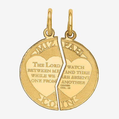 Mizpah Unisex Adult 14K Gold Pendant