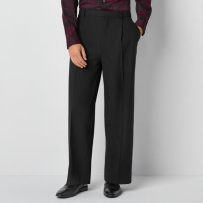 J. Ferrar Mens Relaxed Fit Pleated Pant