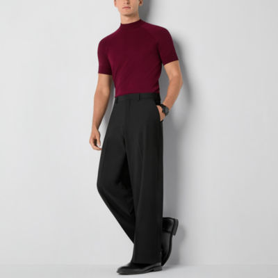 J. Ferrar Mens Relaxed Fit Flat Front Pant