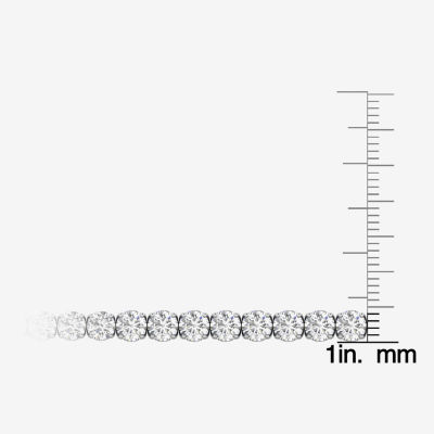 (F, Si2) Womens 11 1/5 Ct. T.W. Lab Grown White Diamond 14K White Gold 6 1/2 Inch Tennis Bracelet