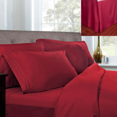 1500 Series Microfiber Sheets & Pleated Bed Skirt Set