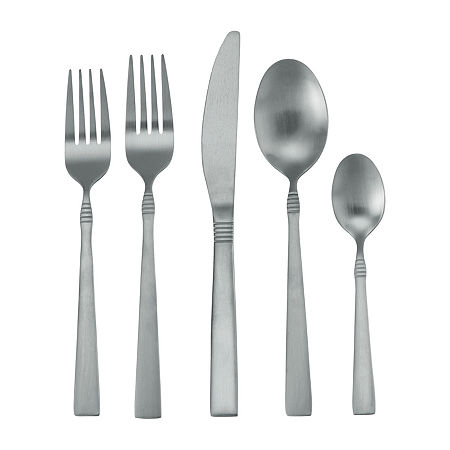 Megachef Cravat 20-pc. 18/10 Stainless Steel Flatware Set, One Size, Silver