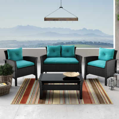 Corliving 4-pc. Conversation Set Weather Resistant