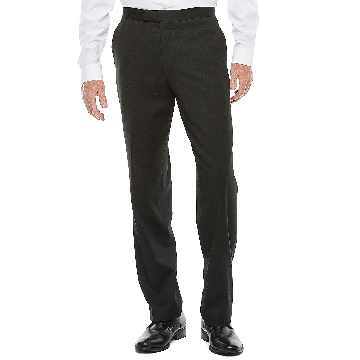 Stafford Coolmax Mens Classic Fit Tuxedo Pants, Color: Black - JCPenney