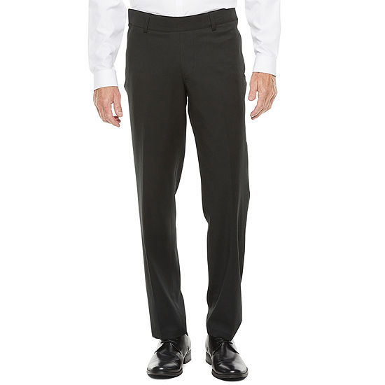Stafford Coolmax Mens Adaptive Classic Fit Suit Pants, Color: Black ...