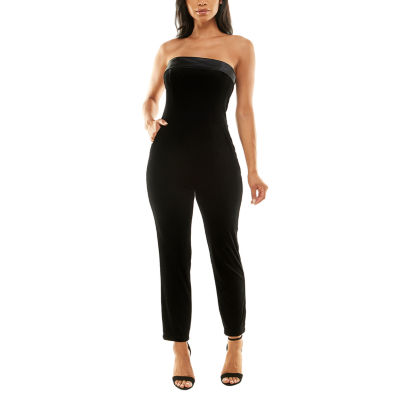 Premier Amour Velvet Strapless Jumpsuit