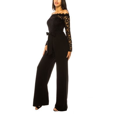 Premier Amour Off the Shoulder Long Sleeve Jumpsuit JCPenney