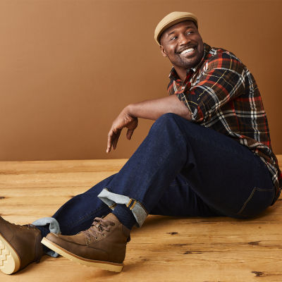 St. John's Bay Mens Long Sleeve Classic Fit Big and Tall Flannel Shirt