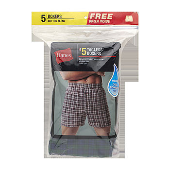 Men's FreshIQ Comfort Flex Waistband Tartan Boxer 5-Pack 