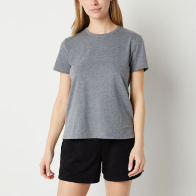 Xersion Womens Cotton Crew Neck Short Sleeve T-Shirt