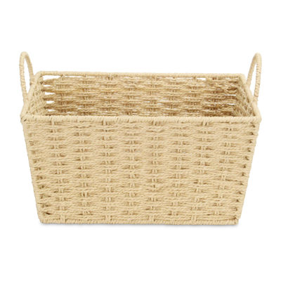 Woven Rope Tapered Rectangular Storage Basket