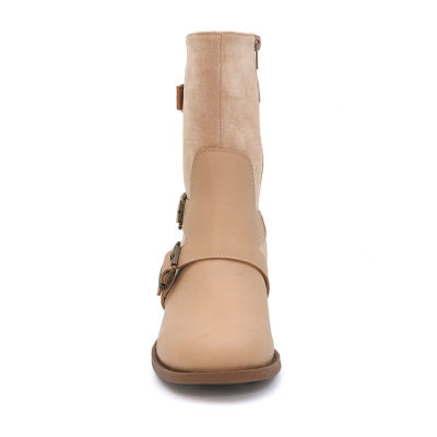 Yoki Womens Darcy-10 Block Heel Riding Boots