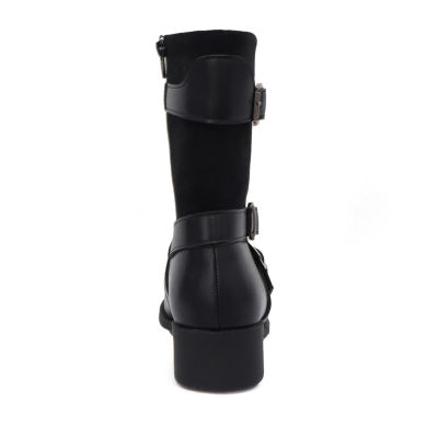 Yoki Womens Darcy-10 Block Heel Riding Boots