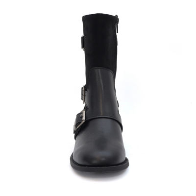 Yoki Womens Darcy-10 Block Heel Riding Boots