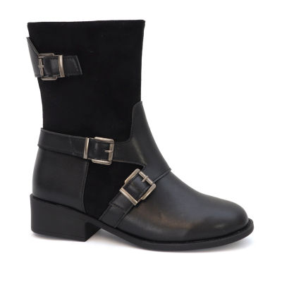 Yoki Womens Darcy-10 Block Heel Riding Boots