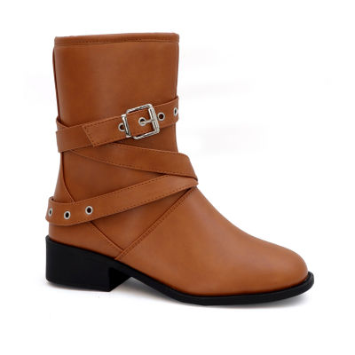 Yoki Womens Darcy-12 Flat Heel Riding Boots