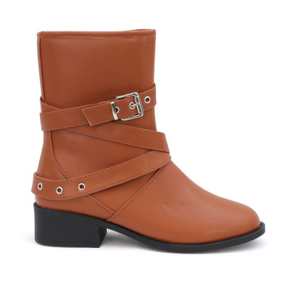 Yoki Womens Darcy-12 Flat Heel Riding Boots