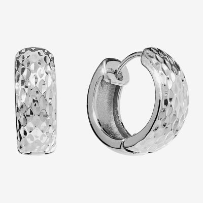 Sterling Silver 17.2mm Hoop Earrings