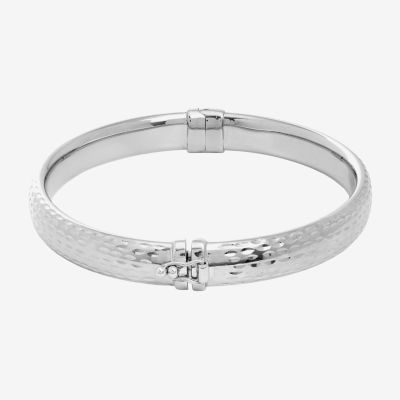 Silver Tone Sterling Silver Bangle Bracelet