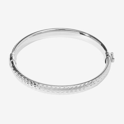 Silver Tone Sterling Silver Bangle Bracelet