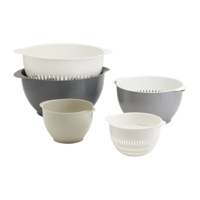 Basic Essentials 6-pc. Mixing Bowl and Colander Set