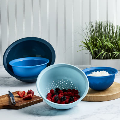 Basic Essentials 4-pc. Mixing Bowl and Colander Set