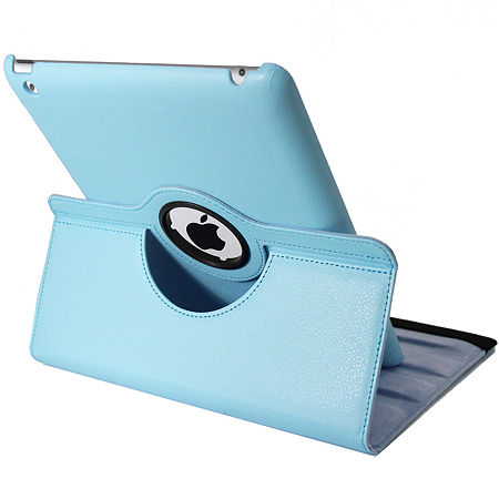 Natico Faux Leather 360° Degree Rotating Case For IPad, One Size, Blue