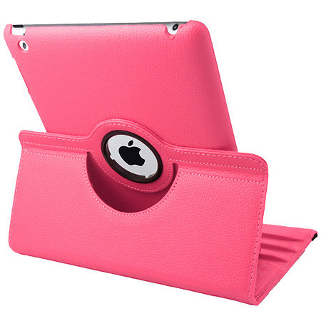 Natico Faux Leather 360° Degree Rotating Case For IPad Mini, One Size, Pink