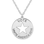"Vote" "Unite America 2016" Political Logo Star Cut-out Round Pendant Necklace