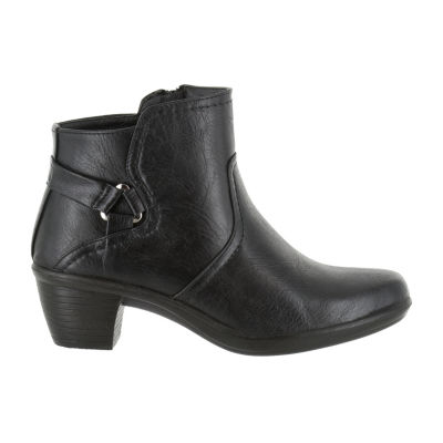 Easy Street Womens Dawnta Block Heel Booties