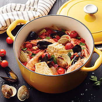 Tramontina 7-Quart Gourmet Cast Iron Covered Oval Dutch Oven 