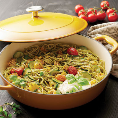 Tramontina 2-pc. Cast Iron Braising Pan