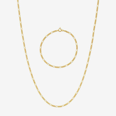 Made in Italy Womens 24K Gold Over Silver 2-pc. Jewelry Set