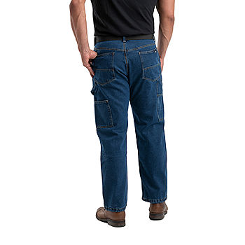 Berne Heritage Lined Dungaree Mens Regular Fit Straight Leg Carpenter Jean,  Color: Dark Blue - JCPenney