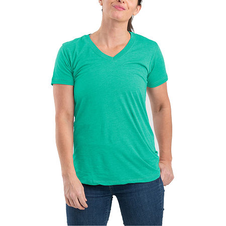  Berne Lightweight Performance Womens V Neck Short Sleeve Moisture Wicking T-Shirt