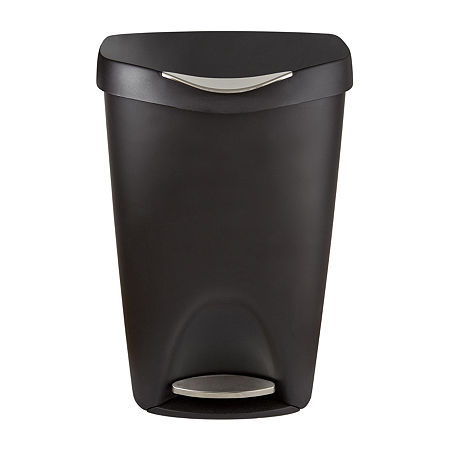 Umbra Brim Step On Bathroom Canister, One Size, Black