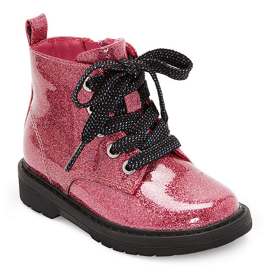 Thereabouts Toddler Girls Lil Reese Combat Boots Flat Heel