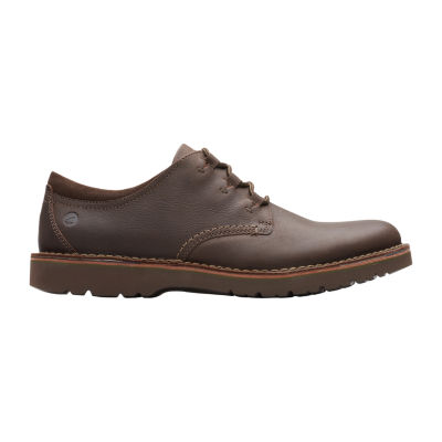 Clarks Mens Eastford Low Oxford Shoes, Color Dark Brown JCPenney