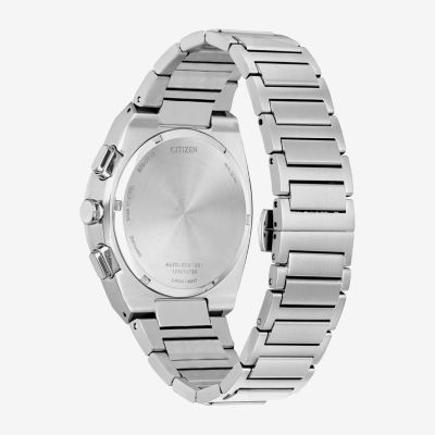 Citizen Modern Axiom Mens Chronograph Silver Tone Stainless Steel Bracelet Watch Ca4580-50e