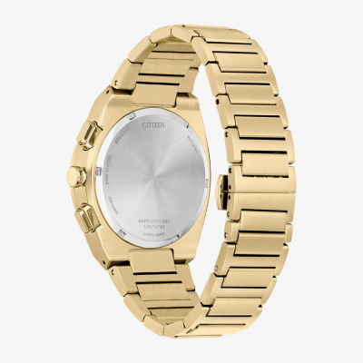Citizen Modern Axiom Mens Chronograph Gold Tone Stainless Steel Bracelet Watch Ca4582-54e
