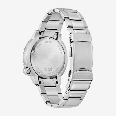 Citizen Promaster Dive Mens Silver Tone Stainless Steel Bracelet Watch Bn0167-50h