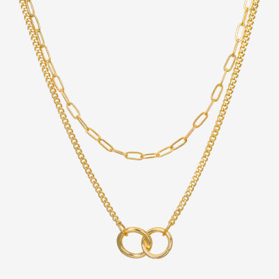 Bijoux Bar Gold Tone Gold Tone Strand Necklace