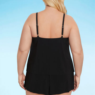 Trimshaper Womens Swim Dress Plus