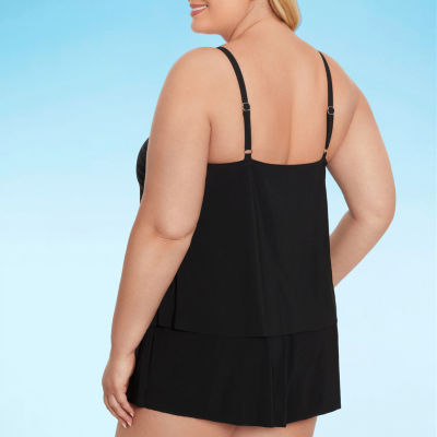 Trimshaper Womens Swim Dress Plus