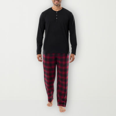 IZOD Mens Long Sleeve 2-pc. Pant Pajama Set