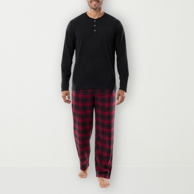 IZOD Mens Long Sleeve 2 pc. Pant Pajama Set CoolSprings Galleria