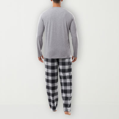 IZOD Mens Big Long Sleeve 2-pc. Pant Pajama Set