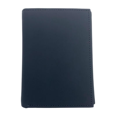 JF J.Ferrar Suede Trifold Wallet, Color Black JCPenney