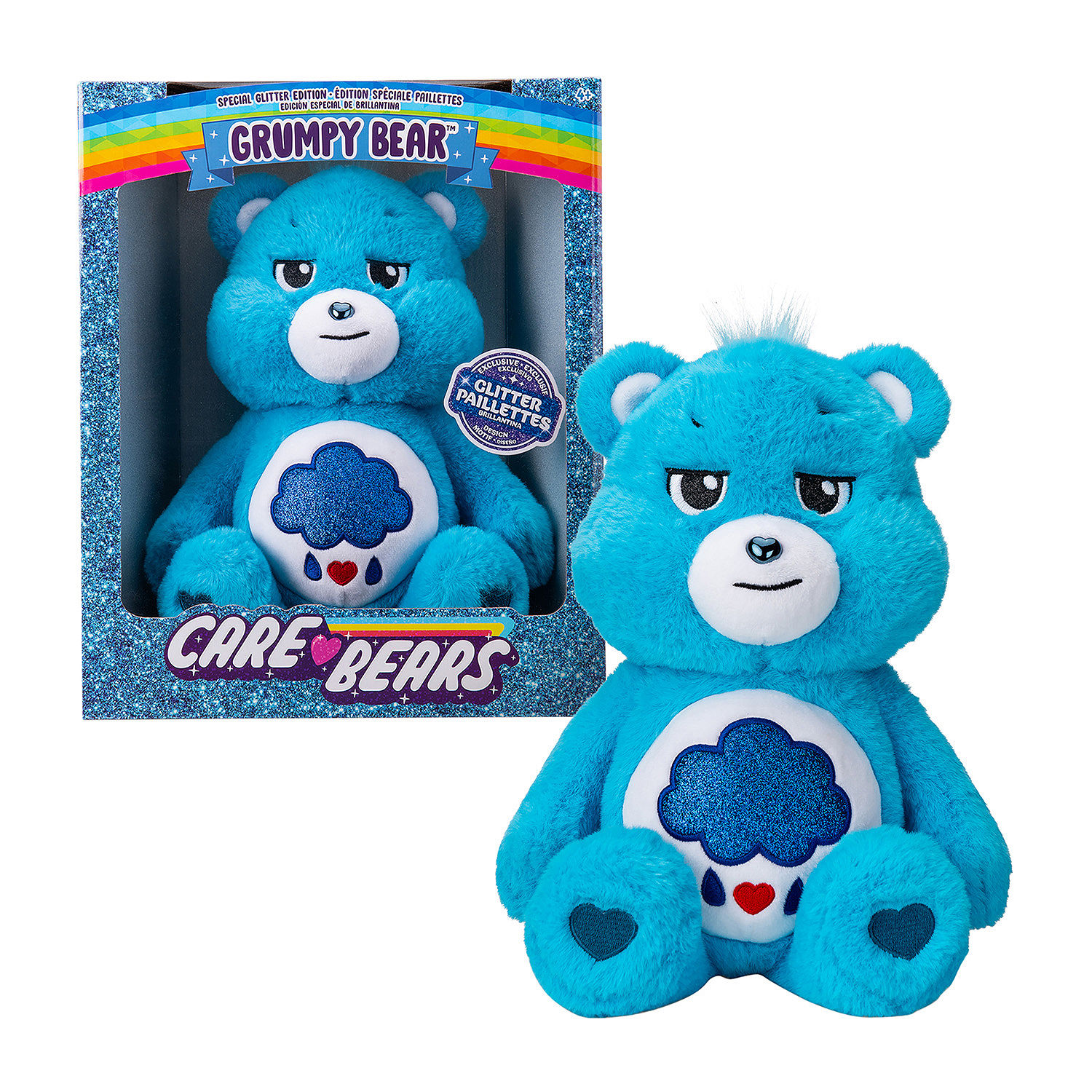 Basic Fun Care Bears Grumpy Bear Glitter Belly, Color: Grumpy - JCPenney