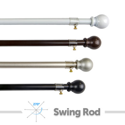Rod Desyne Swing 5/8 IN Adjustable Curtain Rod